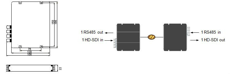 HD-SDI Digital Video Fiber 3G-SDI Optical Transceiver