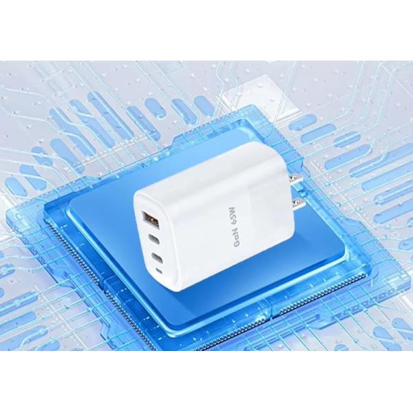 65W GaN Fast Charger With Inverter USB Type C Multiport Phone Power Adapter