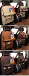 Brown Color Car Additional Accessories PU Leather Car Back Seat Organizer