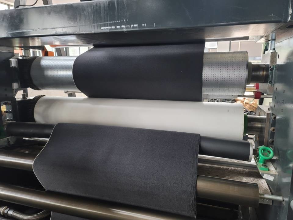Landscape Outdoor Artificial Grass Turf Carpet Back TPR TPE Backing Coating Making Machine