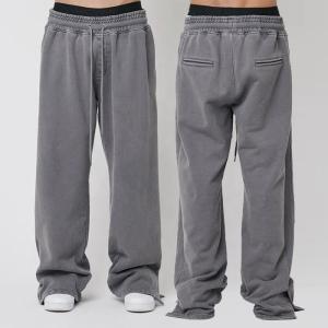 Wholesale Men's 2024 Spring Summer Wide Leg Sweatpants with Custom Logo and Heavyweight Fabric from china suppliers