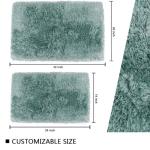 Comfortable Polyester Machine Washable Non Slip Bath Mat Fast Drying Bath Mat