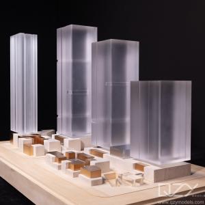 China Acrylic Plexiglass Architectural Model Making Supplies Aedas 1:400 Commercial Street on sale
