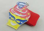 3D Ice Cream Enamel Medal Zinc Alloy / Brass / Copper , Disney