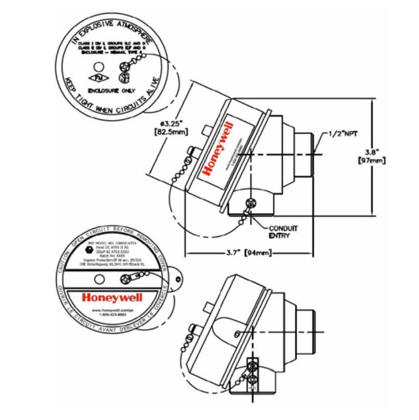Honeywell Pressure Temperature Transmitter STT820 Rigid Probe Assembly Without Thermowell
