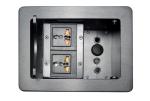 Tabletop Multimedia Conference Table Connection Box Alloy Finishing Panel