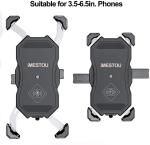 Motorcycle 360 rotation Qi 1.5A 15W Wireless Phone Charger