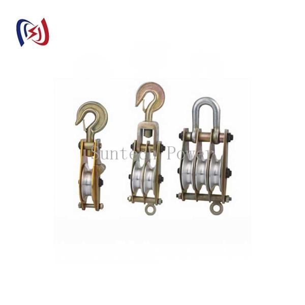 OEM Overhead Line Hoist Sheave Tackle Steel Sheaves Cable Pulley Block Aluminium