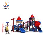 Castle Series Kindergarten Childrens Garden Slide With 114mm Post