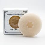 Charcoal Round Face Sponge 100% Natural Konjac Facial Cleansing Sponge