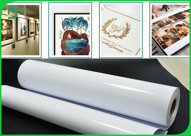 Double Side Coated White RC Inkjet Photo Paper For Printing Poster 