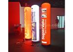 Cylinder Type Inflatable Light Tube Colourful 210d Fabric Material SGS
