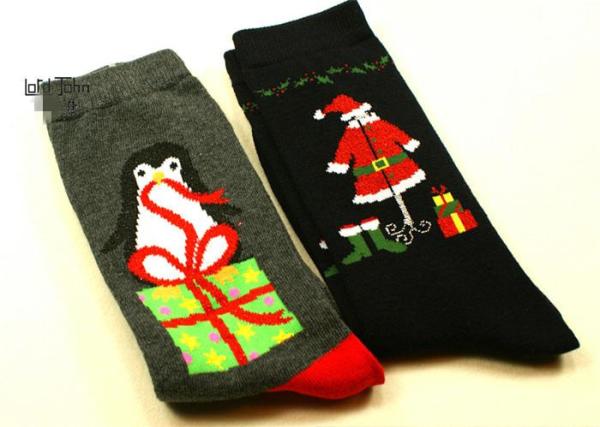 Classic jacquard cartoon christmas patterned design OEM winter cotton socks for