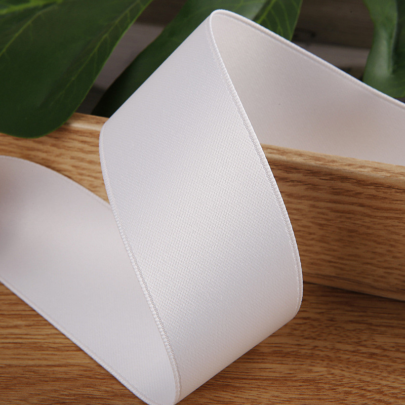 5mm-50mm Polyester Cotton Plain Knitting Ribbon Custom Cotton Ribbon For Gift Packaging