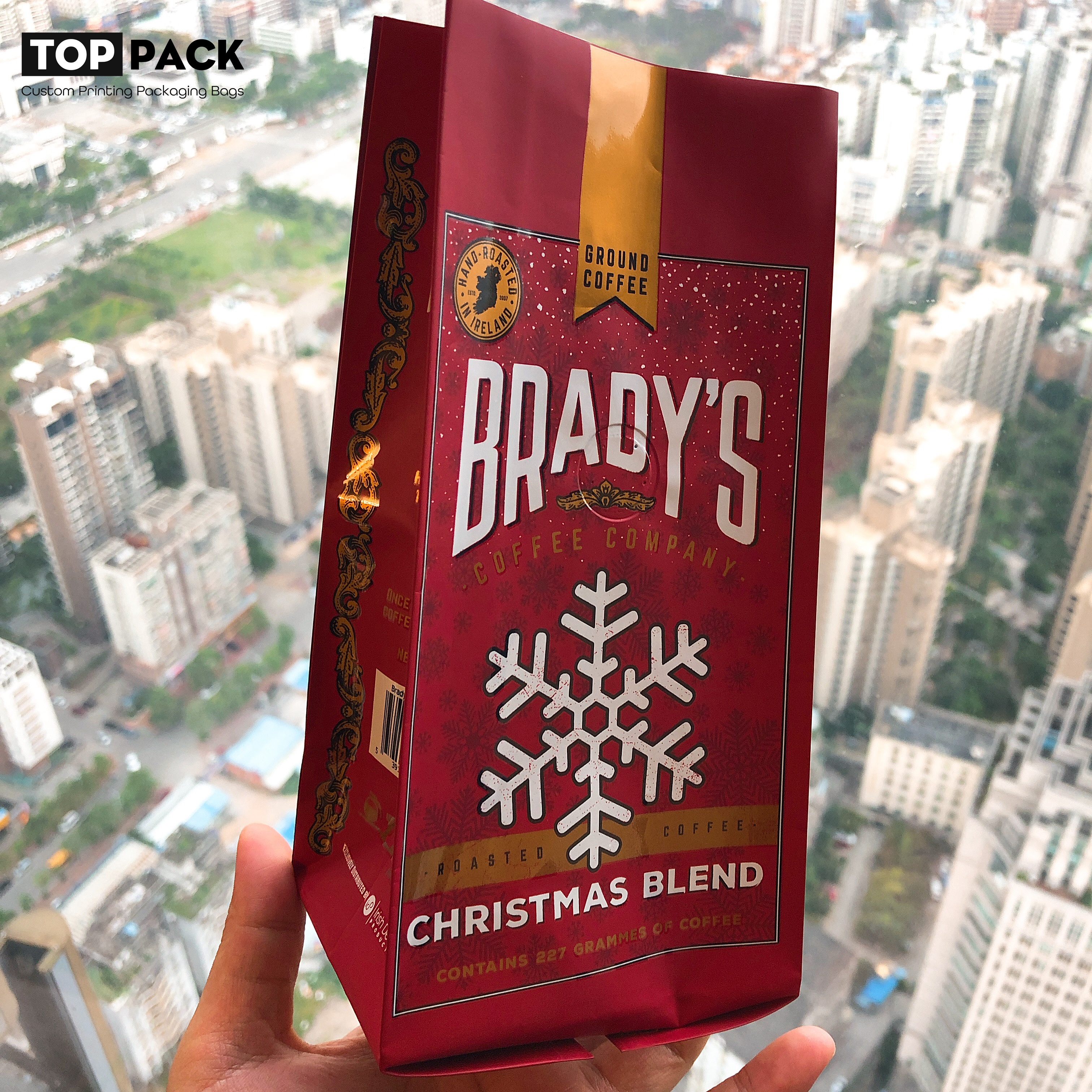 1kg 2kg 5kg custom printed food vacuum plastic nylon packaging bag for rice