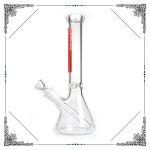 ZOB Glass Water Pipes Mix Color With Ice Catcher Hookah Bongs 10 Inches