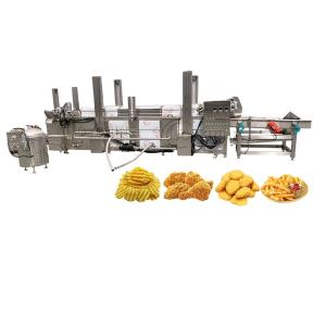 Wholesale 120kw 304 Stainless Steel French Fries Fried Chicken Fish Processing Line Electrical Water-oil Deep Fryer from china suppliers