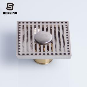 Wholesale 9mm Washing Machine Brass 10CM Bathroom Floor Drain Strainer from china suppliers