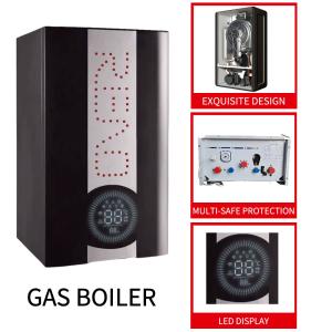 Wholesale 32Kw Gas Condensing Boiler Stainless Steel Wall Hung Boiler Black Covering from china suppliers