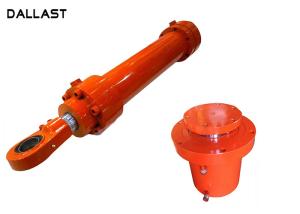 Wholesale GS Flange Hydraulic Cylinder , Double Acting Hydraulic Ram Custom Chrome from china suppliers
