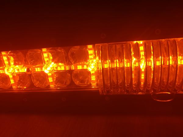 7D Cross 144 W DRL Car Roof LED Light Bar , 110v Led Flood Light Bar 2 Years