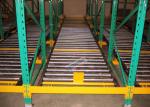 Beverage Industry Flow Rack Shelving Powder Coating Max. 2000 Kg Per Pallet