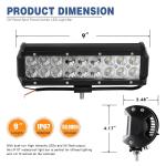 Black 10 - 30V DC Auto LED Mini LED Light Bar , Dustproof Cree LED Work Light