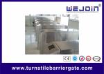 Counter Turnstile Barrier Gate Aluminum Alloy Motor Bi Directional DC12V