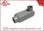 UL Standard PVC Coated Aluminum LL Conduit Body With Screws , Gray color