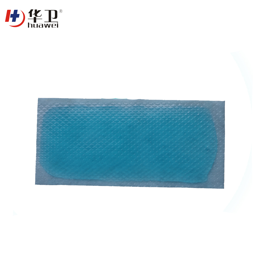 Hot selling burn cooingl gel plaster with blue hydrogel