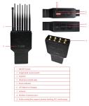 18W WIFI GPS Lojack Blocker 12000mAh Portable Phone Signal Jammer For Car
