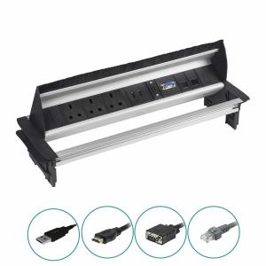 Wholesale Robust Table Top Electrical Outlets , Durable Desktop Outlet Box Lightning Strike Protection from china suppliers