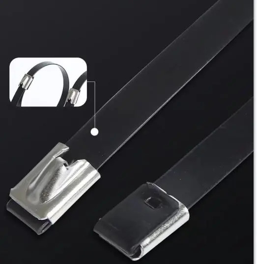 Adjustable 304SS Stainless Steel Cable Ties 300mm OEM