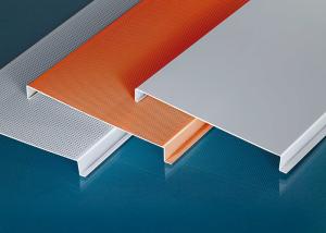 Wholesale Residential Linear Metal Strip Ceiling 300mm Width Suspended False H-Shaped from china suppliers