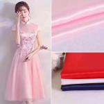 100% Polyester Imitation Acetic Acid Filament Yarn Fabric Bridal Satin Silk