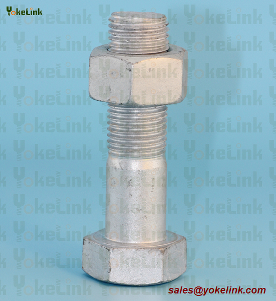 1"-8 ASTM F3125 Grade A325 Hot Dipped Galvanized Steel Structural Bolt w/A563 DH Nut & F436 Washer