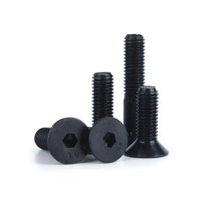 Wholesale 100% QC Tested Blackened Carbon Steel Din7991 Grade 10.9 Hex Socket Flat Countersunk Head Bolts from china suppliers