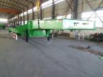 Low Bed Heavy Duty Semi Trailers 16m 3 Fuwa Axles For Loading Heavy Machinery