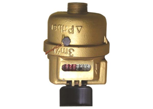 Brass Potable Water Supply Volumetric Water Meter , PN16 Pipe Dia DN15 - 40mm