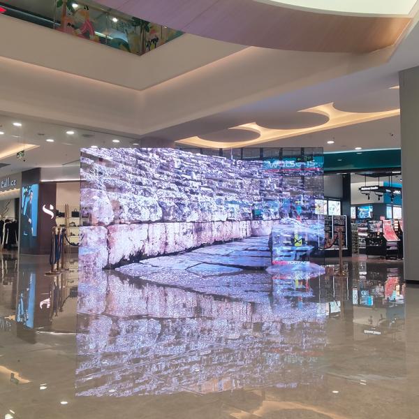 1000*1000 Transparent LED Display Screen high brightness -P5-10 Thin and Bright