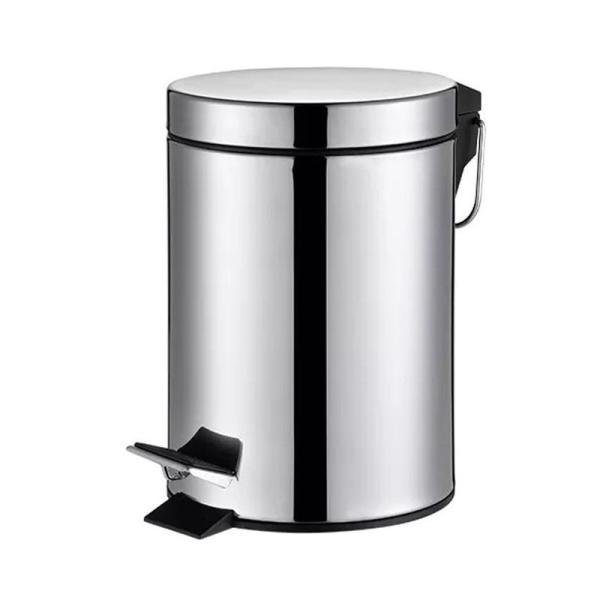 Convenient Rolling Cover Type Stainless Steel Trash Bin for 3L/5L/7L/12L/20L/30L
