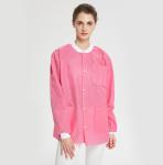 Disposable Nonwoven Waterproof blood proof SMS Spunlance Lab Jacket