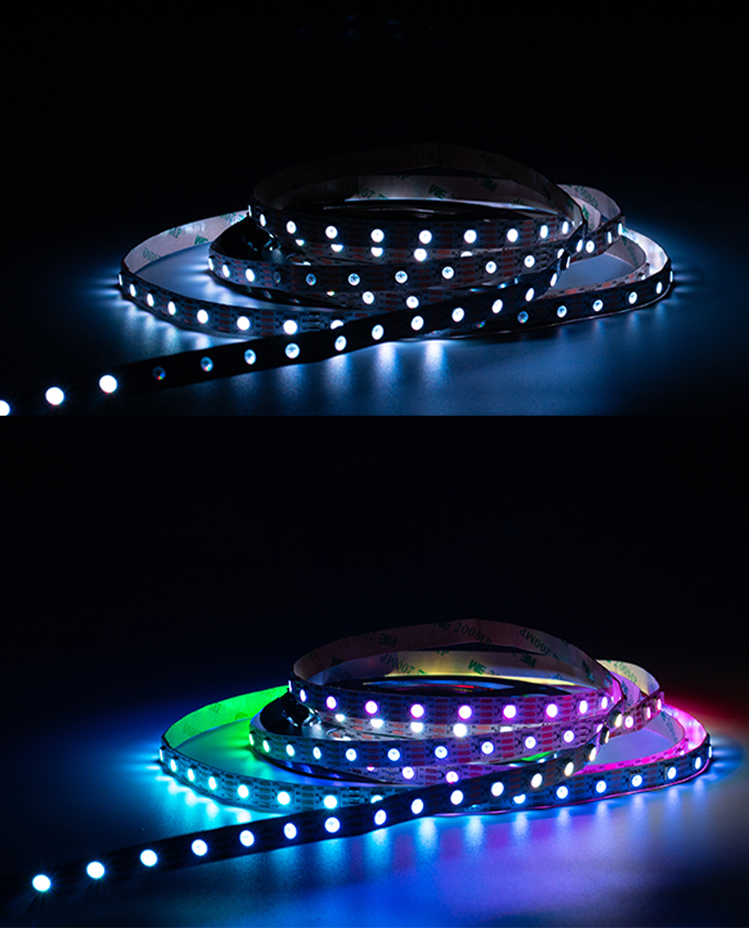 DC12V WS2815 RGBIC LED Pixel Strip Light Individually Addressable For Residential