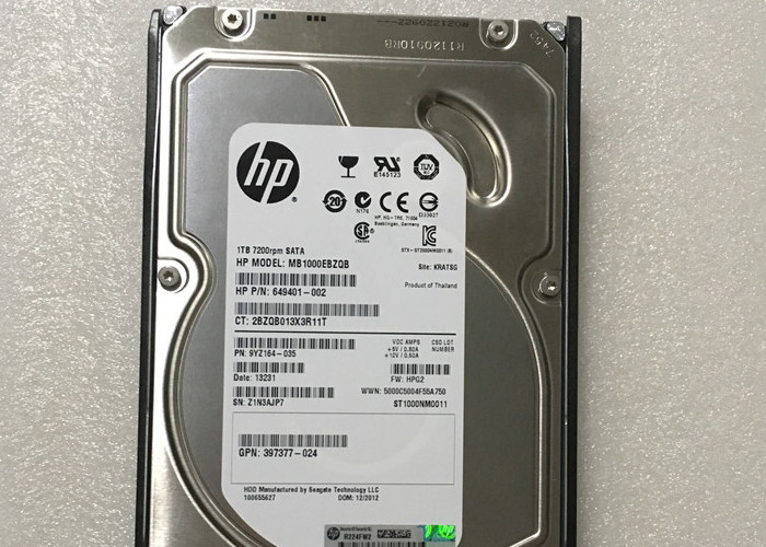 1T SATA HP Hard Disk 454146-B21 454273-001 1T 7.2K 3.5 Inch 1 Year Warranty
