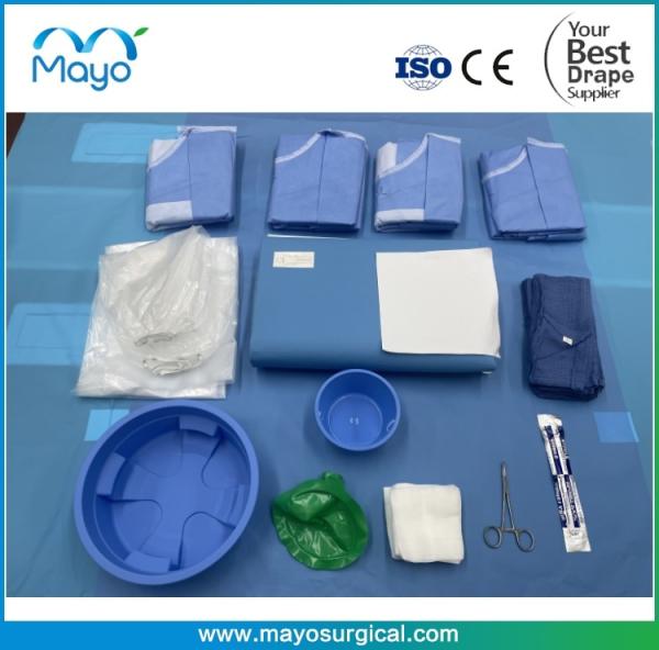 Vascular Intervention Disposable Surgical Angiography Drape Pack With Guidewire