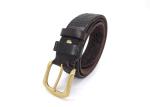 1 1/2 Inch Width Leather Men Casual Jeans Belt With Single Prong Buckle
