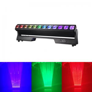 China 12x40W RGBW 4in1 DMX Moving Head Lights Sweeper Beam LED 28/67 CH on sale