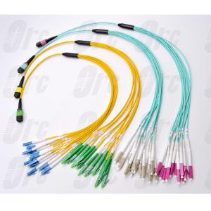 Wholesale MPO / APC / F - LC Breakout Fiber Optic Cable , Low Loss Optical Breakout Cable from china suppliers