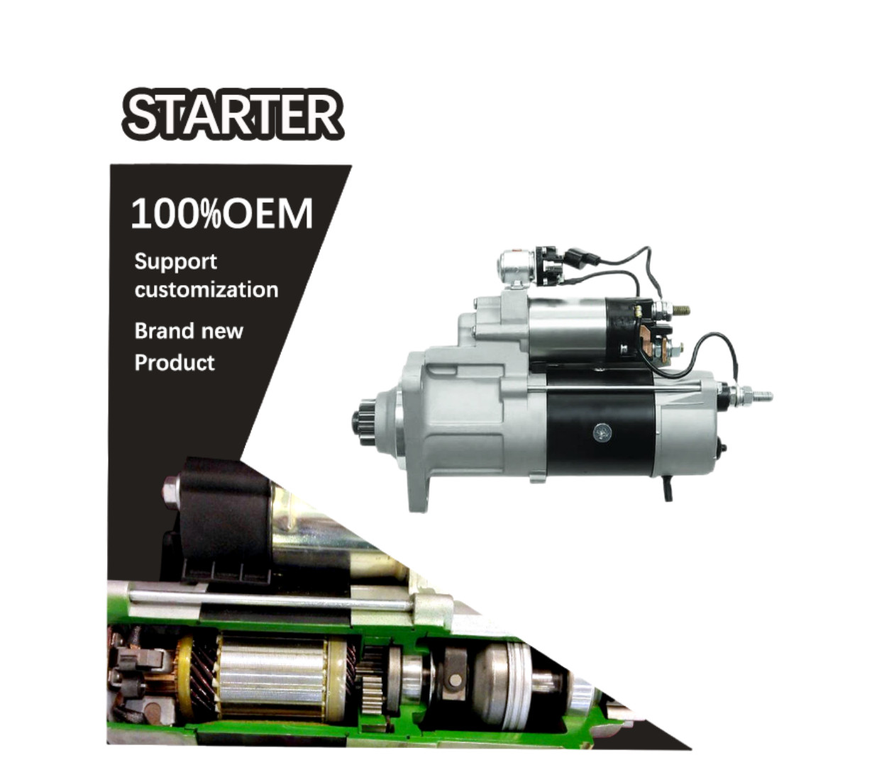 24V 12T CW STARTER 21103722, 23288365, 3801273, 3801289, 3803838 M009T82171, M009T83879, M009T83879AM, M009T83889