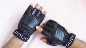 Wholesale Cold Steel Tactical Gloves For Police Genuine Velvet Cold-Proof Full-Finger Cycling Fingerless Xl from china suppliers
